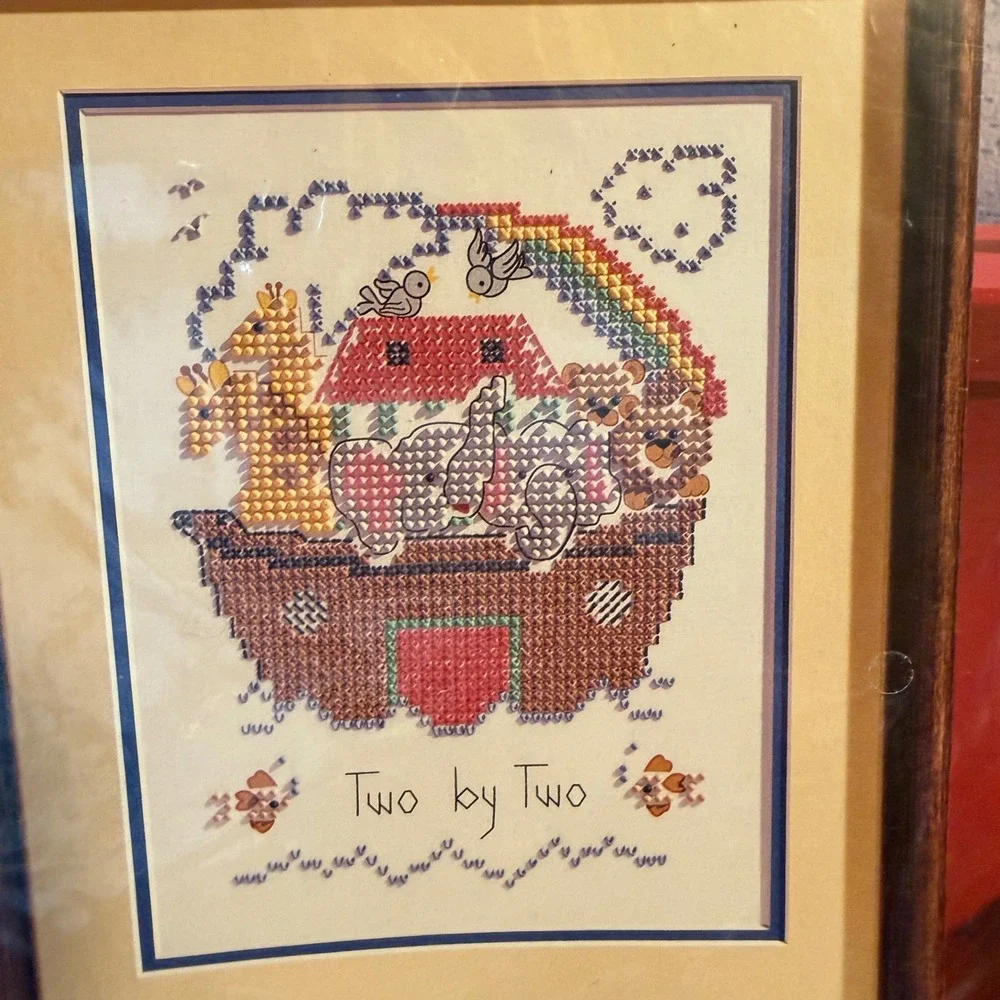 Bucilla Colorpoint Paintstitch Noah's‎ Ark 9x12 Vintage 1993 Needlecraft Kit